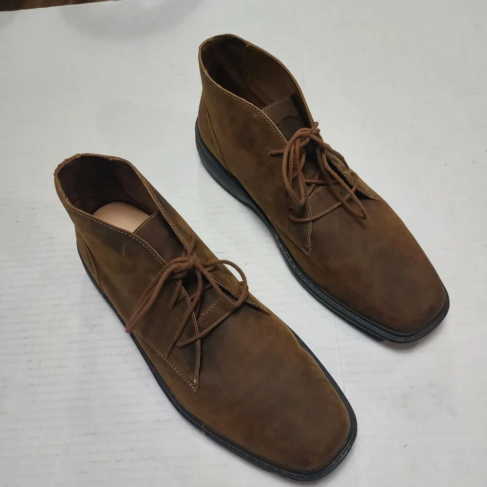 Dr. Comfort Orthopedic Reliefs Brown Leather Boots Size 13